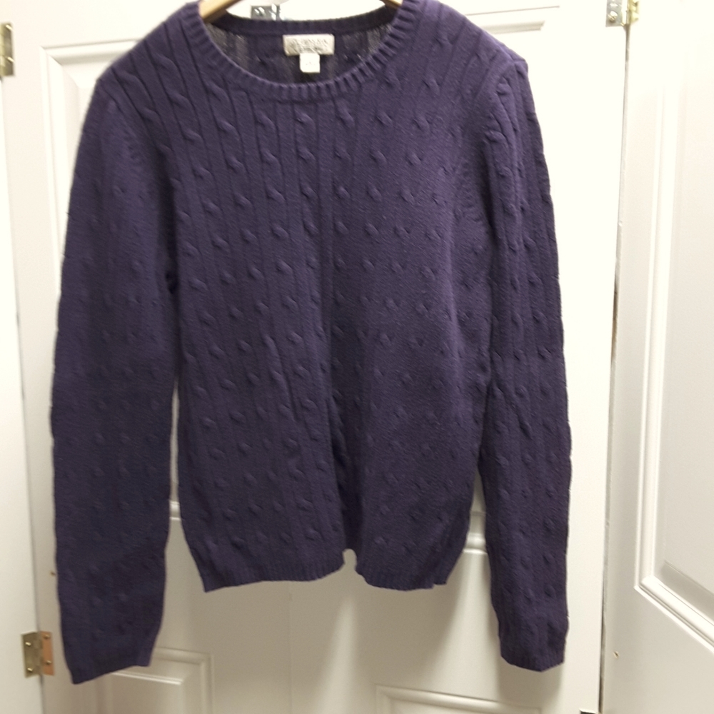 Ladies cable sweater by St John's Bay